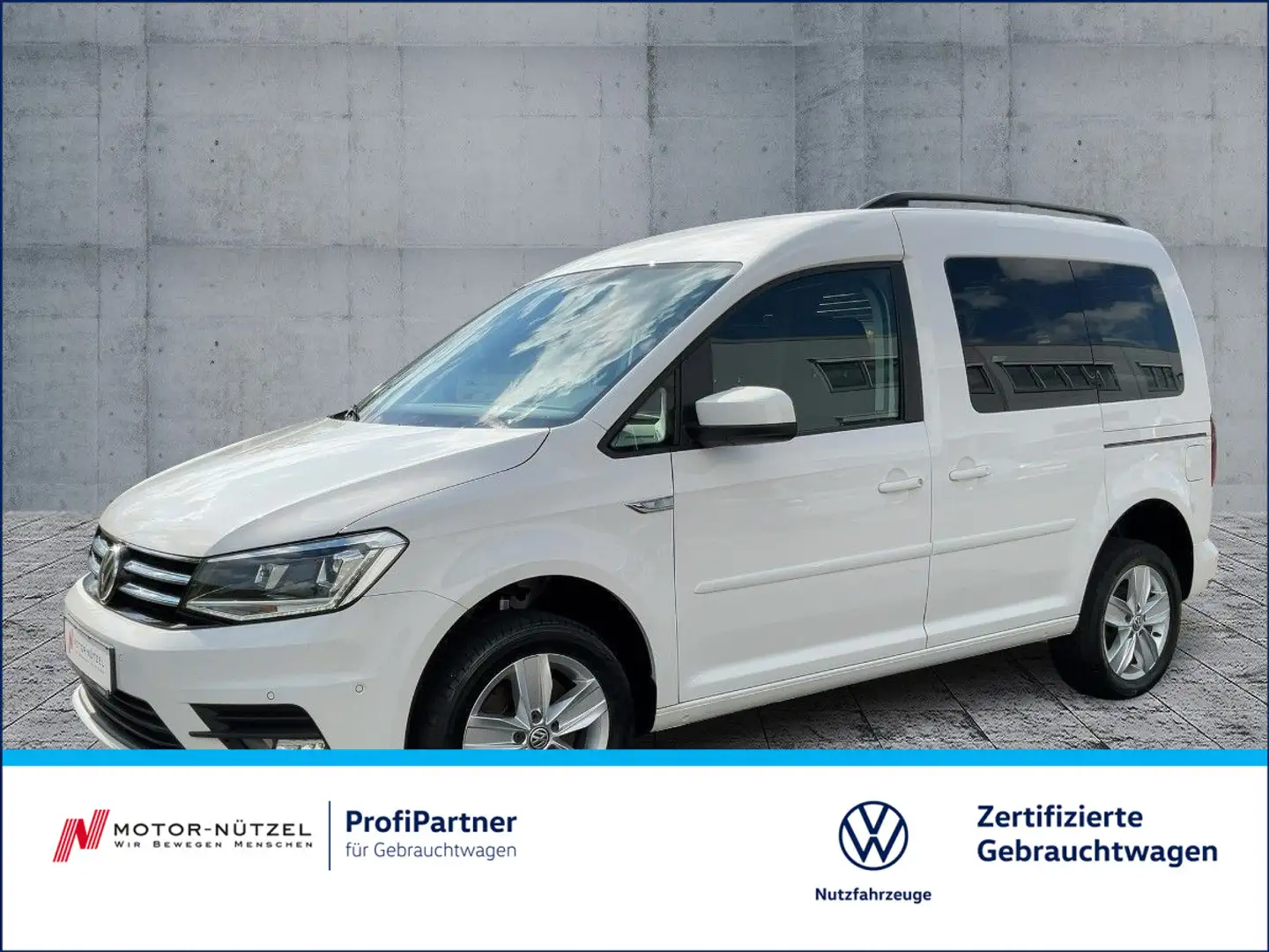 Volkswagen Caddy 2.0 TDI 4M CL Bi-XEN+APP+ACC+SHZ+2xPDC+AHK Weiß - 1