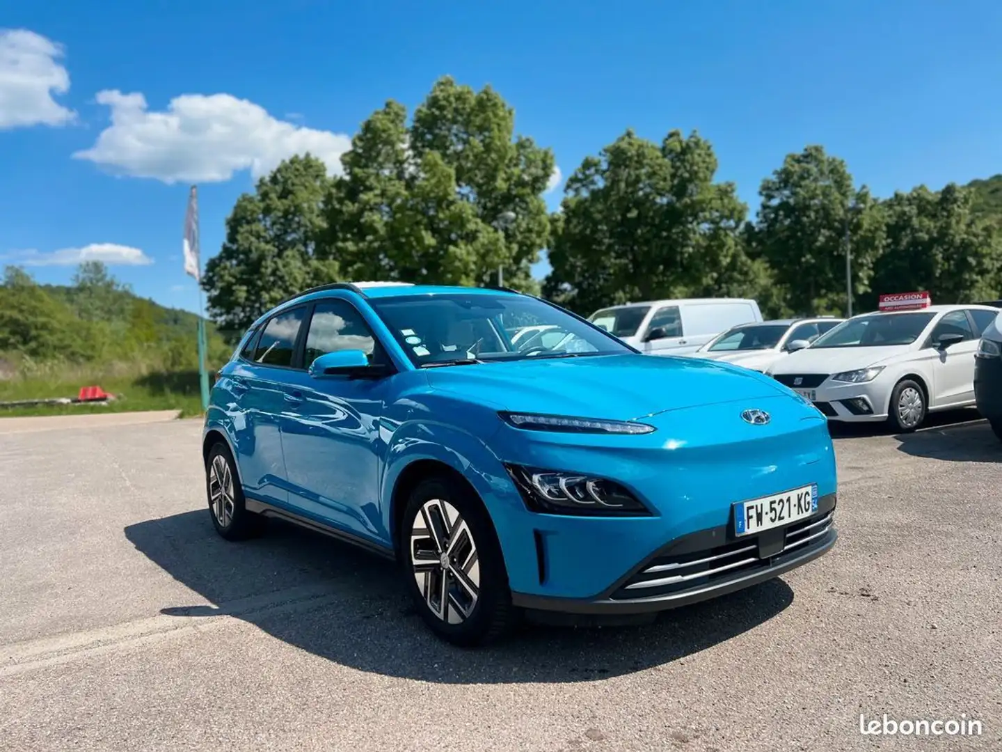 Hyundai KONA Electric 64kWh 204ch Executive Bleu - 1