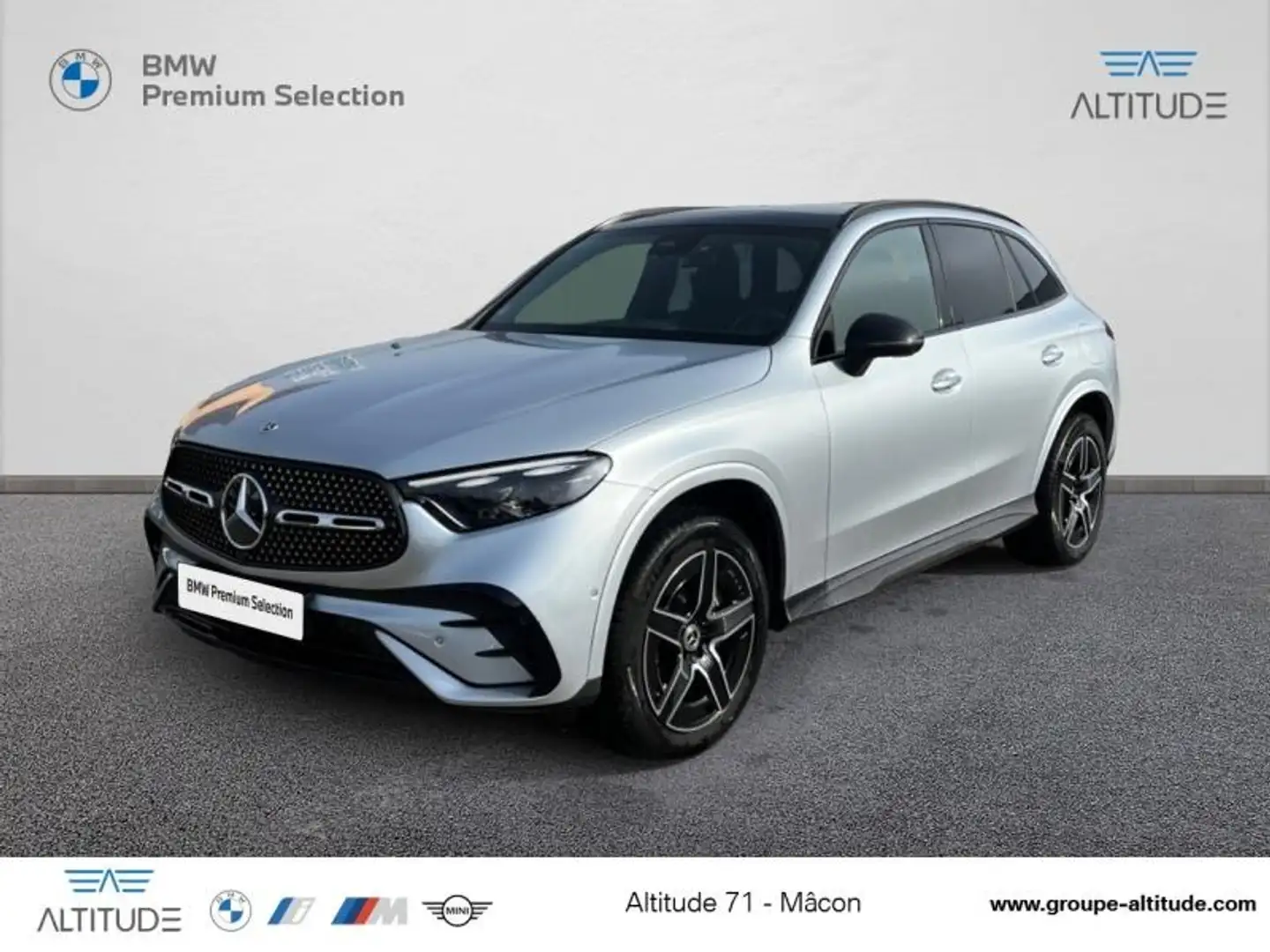 Mercedes-Benz GLC 300 300 de Hybrid 333ch AMG Line 4Matic 9G-Tronic Argent - 1
