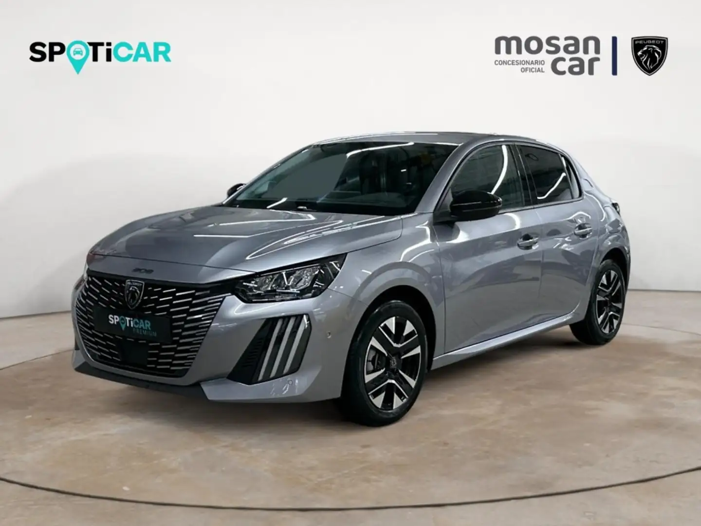Peugeot 208 1.2 MHEV 110 EDCS6 ALLURE MIRROR LL16 RADAR AV AR Gris - 1