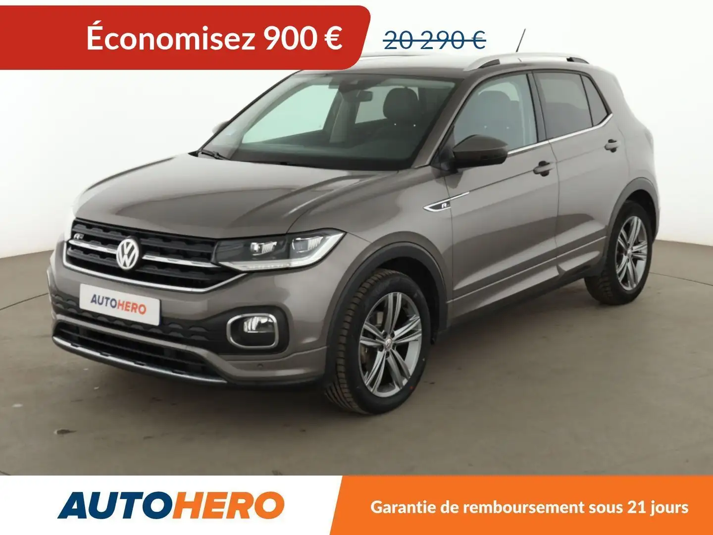 Volkswagen T-Cross 1.0 TSI R-Line DSG Gris - 1
