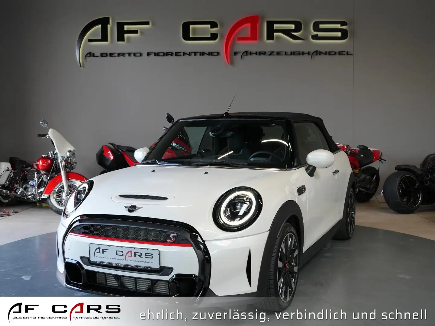 MINI Cooper S Cabrio JCW Trim LED ACC Navi Kamera Leder Bianco - 1
