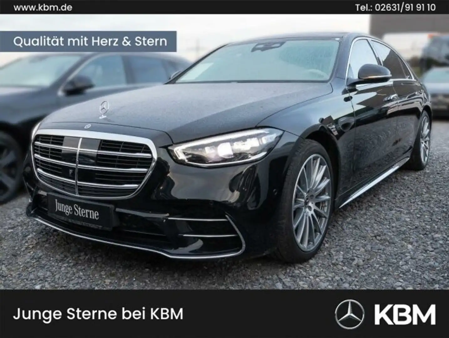 Mercedes-Benz S 450 S 450 4M LANG AMG°PANO°SITZKLIMAx4°360°CHAUFFEUR Fekete - 1