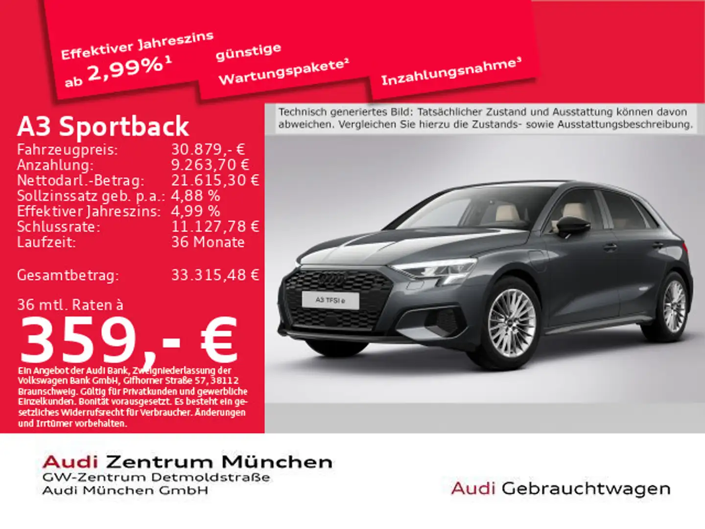 Audi A3 40 TFSI e S tronic advanced Navi+/K Gold - 1