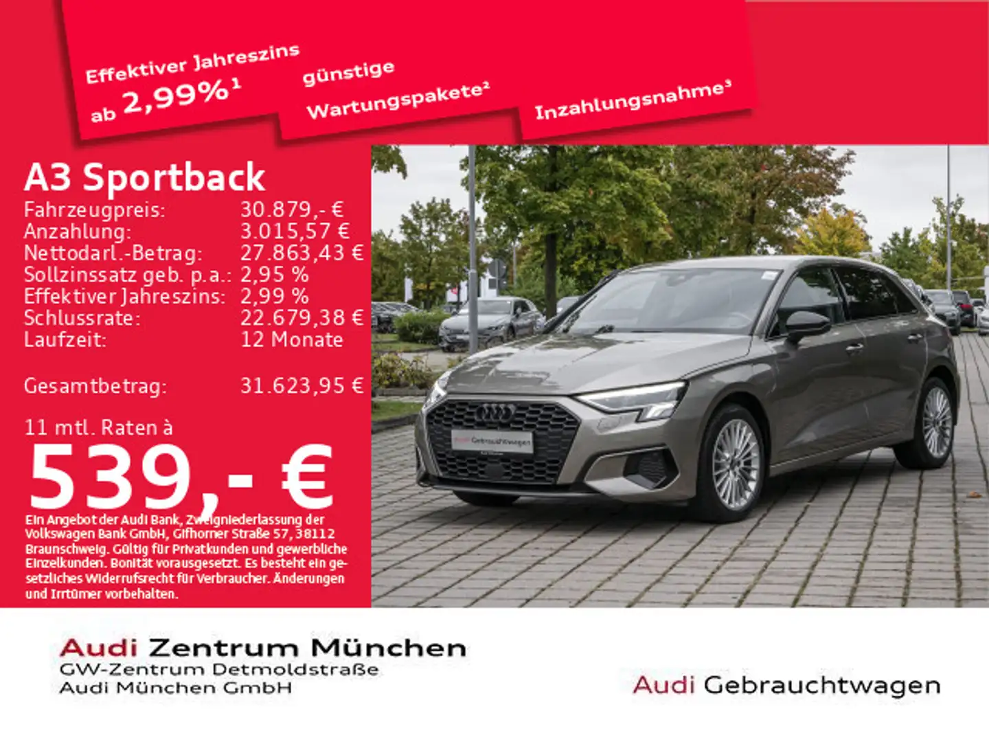 Audi A3 40 TFSI e S tronic advanced Navi+/K Gold - 1