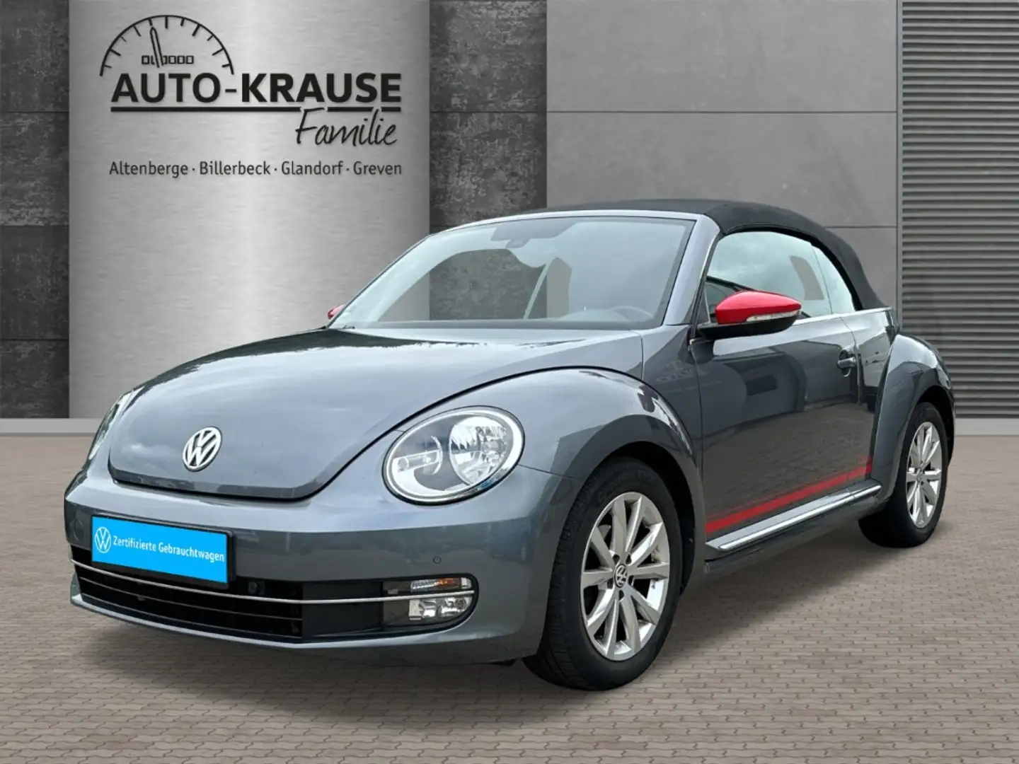 Volkswagen Beetle Cabriolet 1.2 TSI Club, Navi Dyn. Kurvenlicht, Kli Grau - 1