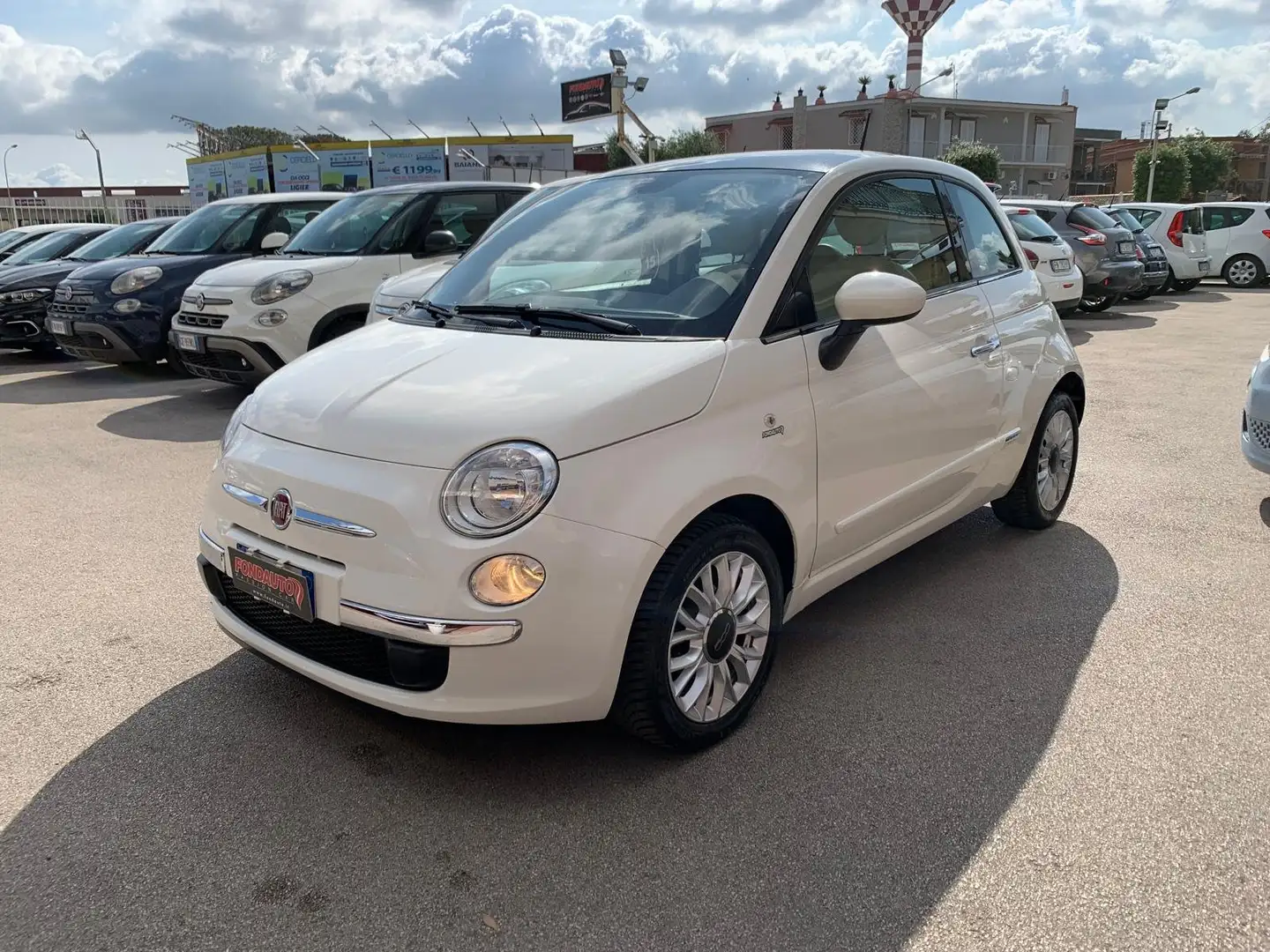 Fiat 500 1.2 Lounge 69cv Blanc - 1
