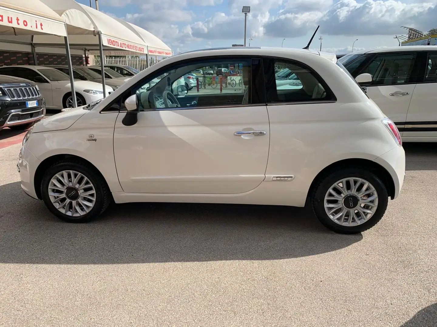 Fiat 500 1.2 Lounge 69cv Blanc - 2