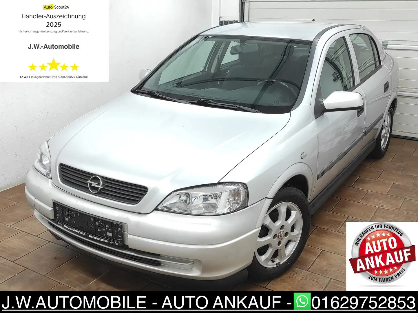 Opel Astra G Astra 1.6 KLIMA 8-RÄDER AHK SERVO CD MP3 ABS Argento - 2