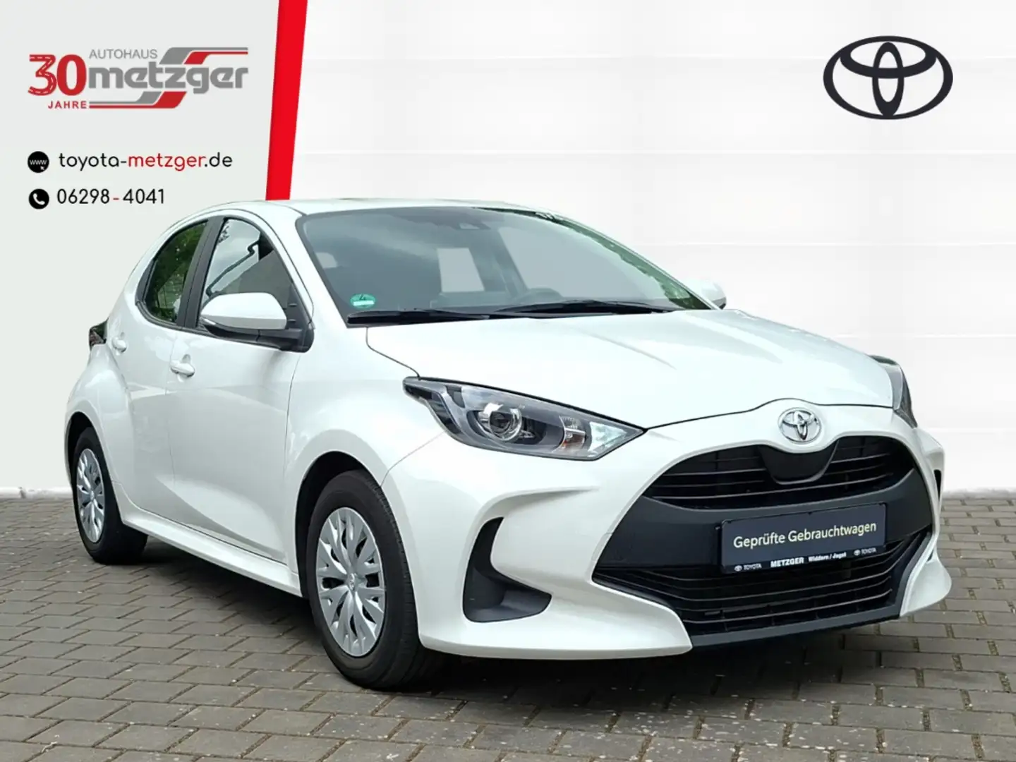 Toyota Yaris 1.0 Comfort +Klima +Apple CarPlay +Android Auto +S Blanc - 1
