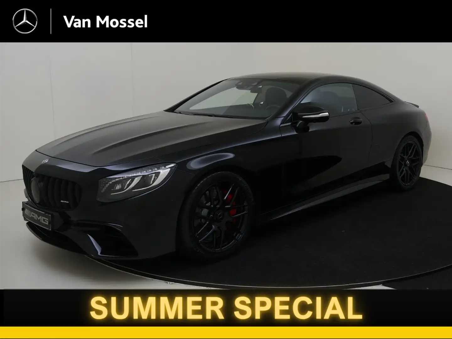 Mercedes-Benz S 63 AMG Coupé 4MATIC+ Premium Plus /Panoramadak /Rijassist Zwart - 1