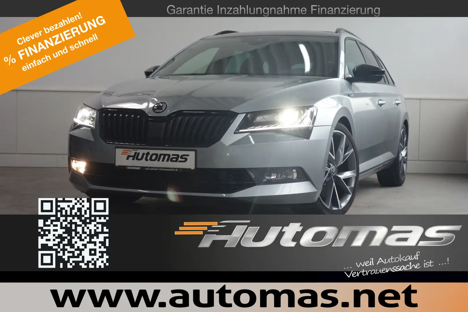 Skoda Superb Sportline 4x4 DSG Navi Xenon SHZ R-Cam Grau - 1