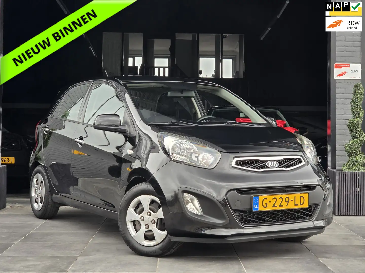 Kia Picanto 1.0 CVVT Comfort Pack|5 Deuren|Airco|Elek.ramen Zwart - 1