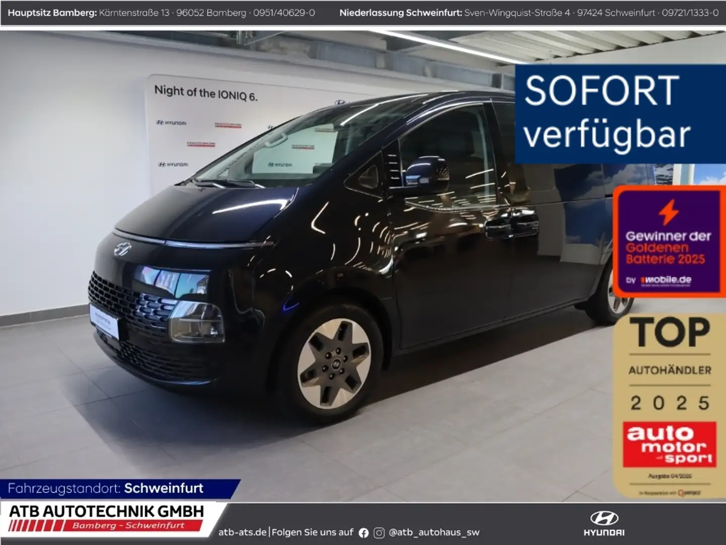 Hyundai STARIA Prime 9-Sitzer 2.2 CRDi 8 A/T 2WD 177PS Blau - 1