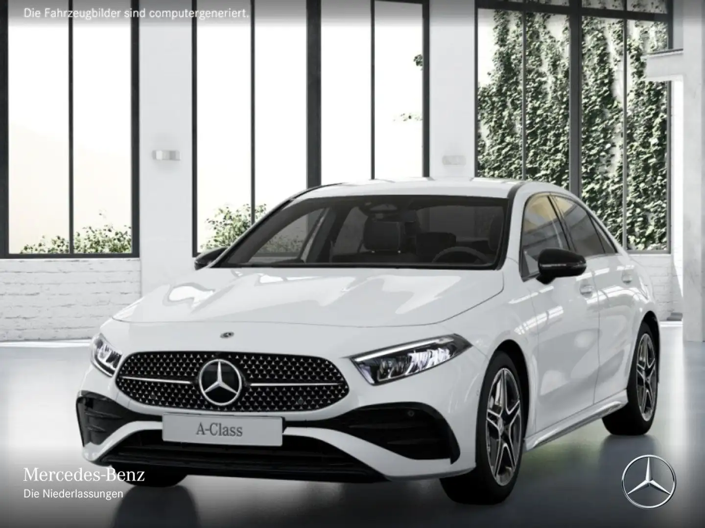 Mercedes-Benz A 200 Lim AMG+NIGHT+AHK+LED+STHZG+KAMERA+TOTW+7G Weiß - 2