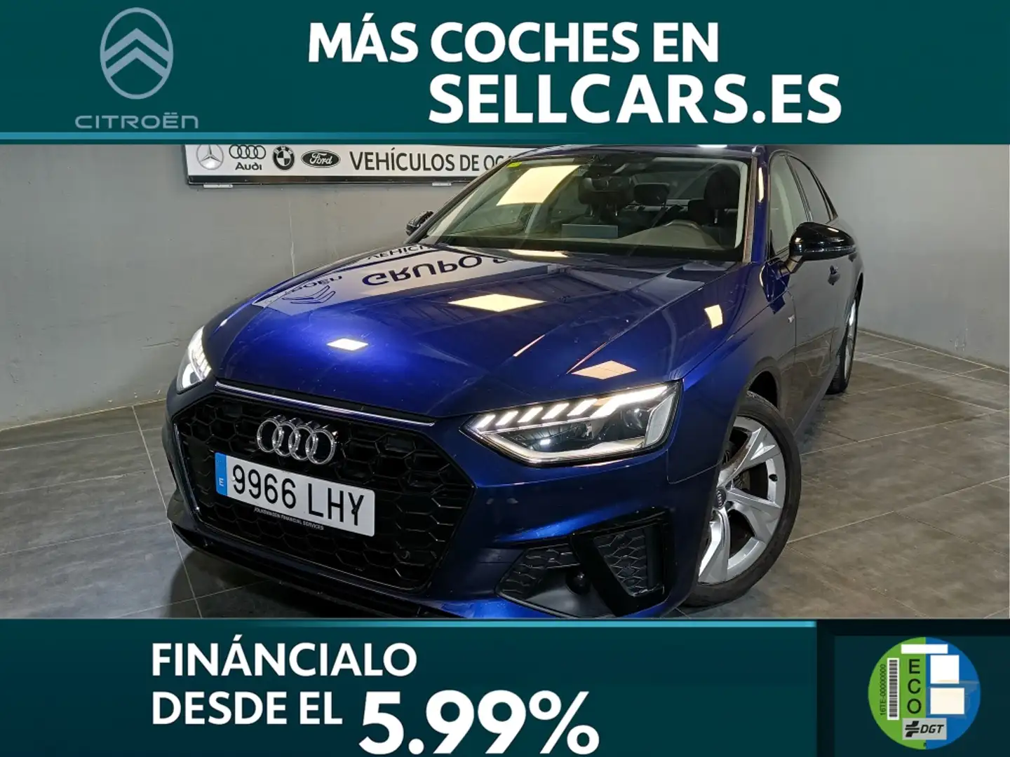 Audi A4 35 TFSI S line 110kW Azul - 1