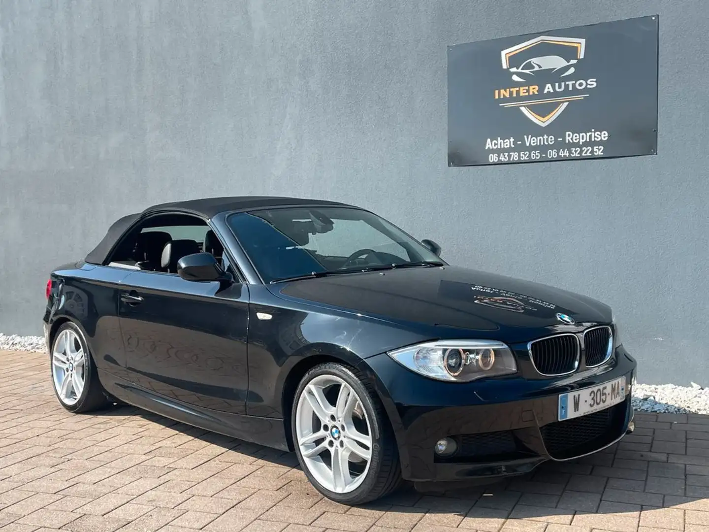 BMW 118 118D Cabriolet Pack M sport Noir - 1