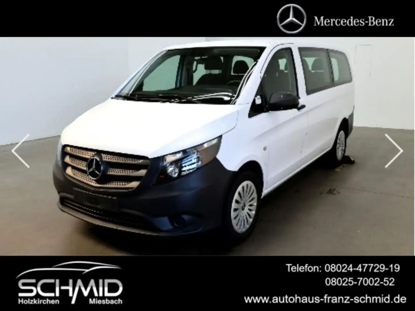 Mercedes-Benz Vito 114 CDI Tourer PRO Lang SHZ NAVI DAB Klima Weiß - 1
