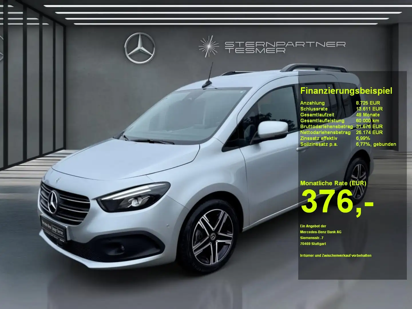 Mercedes-Benz T-Class T 180 d PROGRESSIVE Edition 7G+Lenkradh.+LED+AHK Plateado - 1