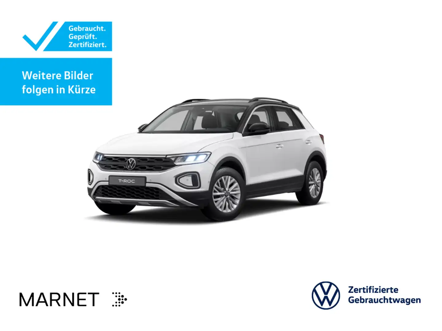 Volkswagen T-Roc 1.5 TSI DSG Life Navi*AHK*Kamera*LED*SHZ*P Weiß - 1