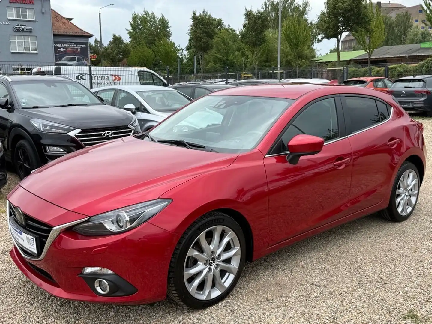 Mazda 3 2.0 165 PS Sports-Line/ACC/head up/LED/8xAlus! Rojo - 1