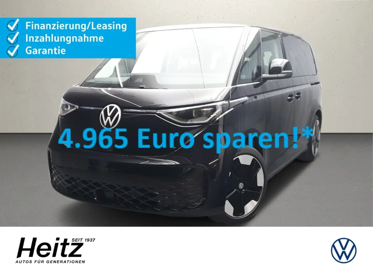 Volkswagen ID. Buzz Bus Pro 77 kWh Navi LED ACC Matrix LED Schwarz - 1
