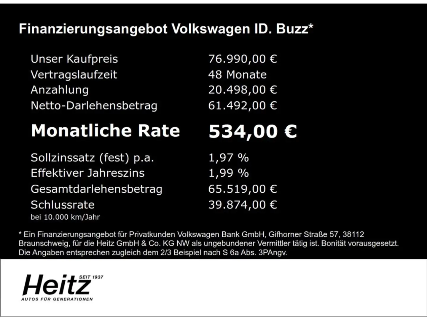 Volkswagen ID. Buzz Bus Pro 77 kWh Navi LED ACC Matrix LED Negro - 2