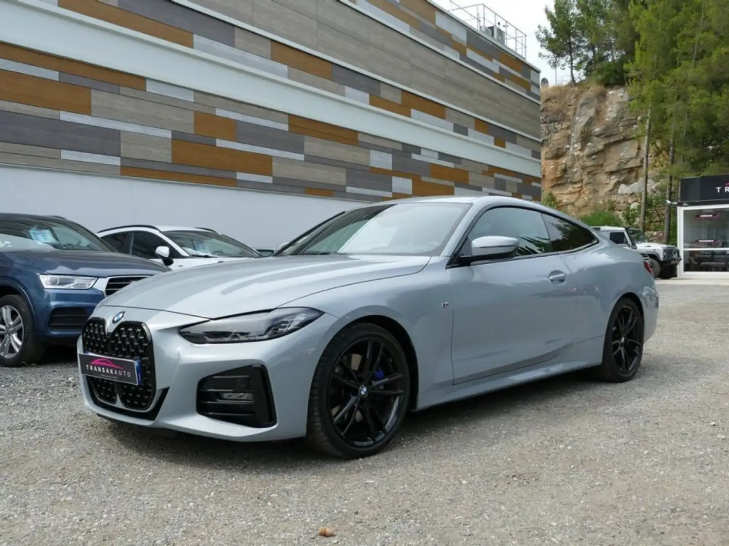 BMW 420 SERIE COUPE G22 420 D 190 Ch MICROHYBRID PACK M BV Gris - 1