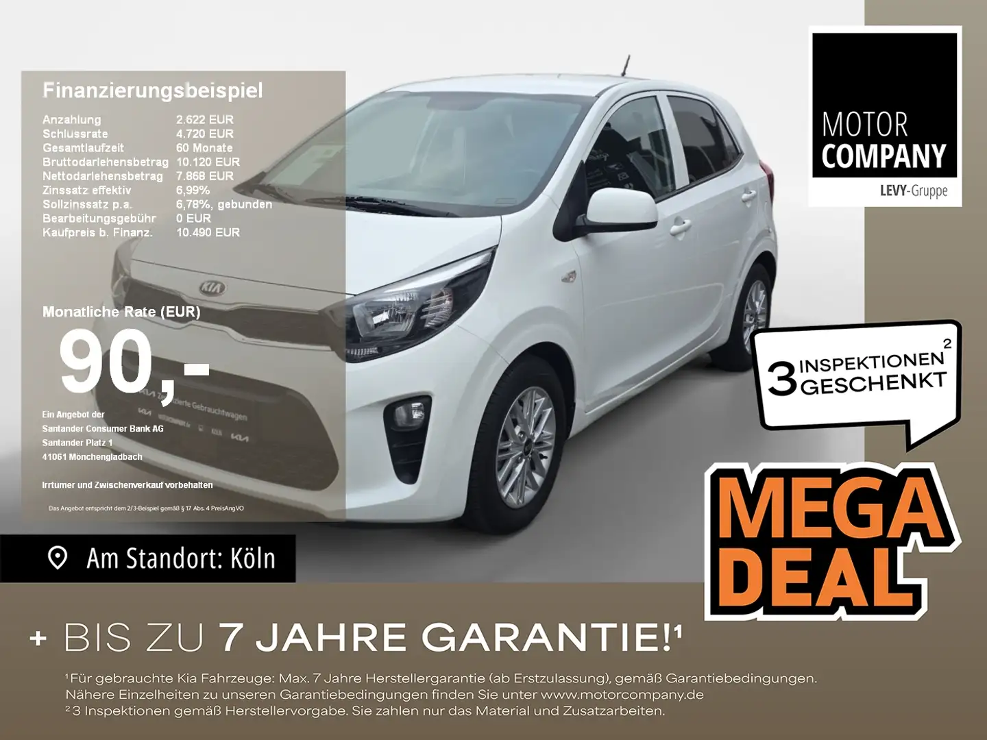 Kia Picanto 1.0 Edition Dream Team Facelift LM SHZ Weiß - 1