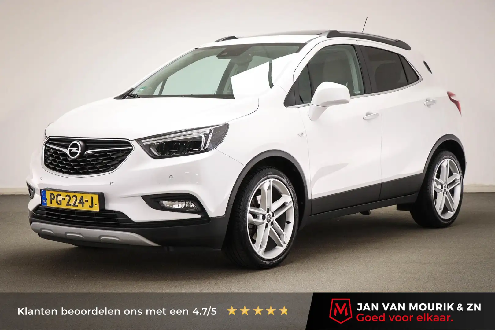 Opel Mokka X 1.4 Turbo Innovation | SAFETY / LEDER / NAVIGATIE- Wit - 1