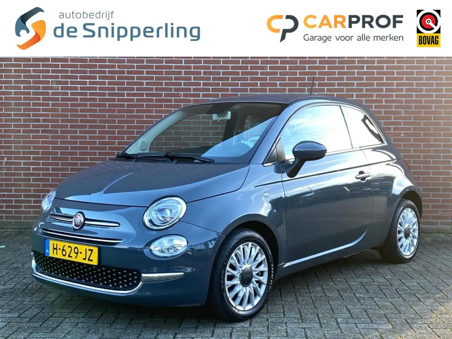 Fiat 500 0.9 TWINAIR T LOUNGE NAV CRUISE CARPLAY PDC DAB LM Grijs - 1