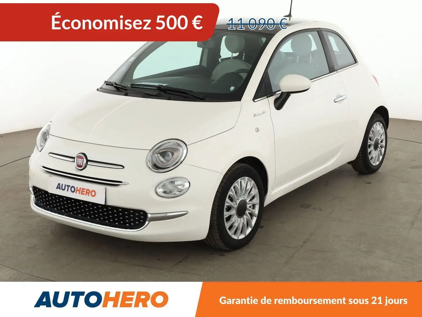 Fiat 500 1.0 Hybrid BSG Dolcevita Blanc - 1