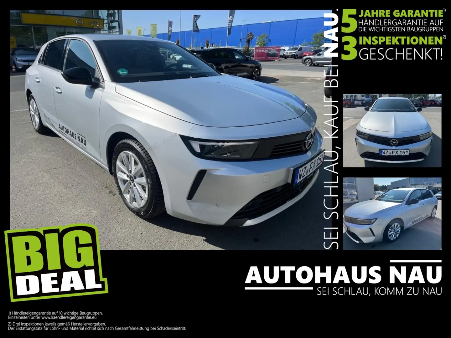 Opel Astra L 1.2 Turbo Edition inkl. Inspektionspaket BigDeal Grau - 1