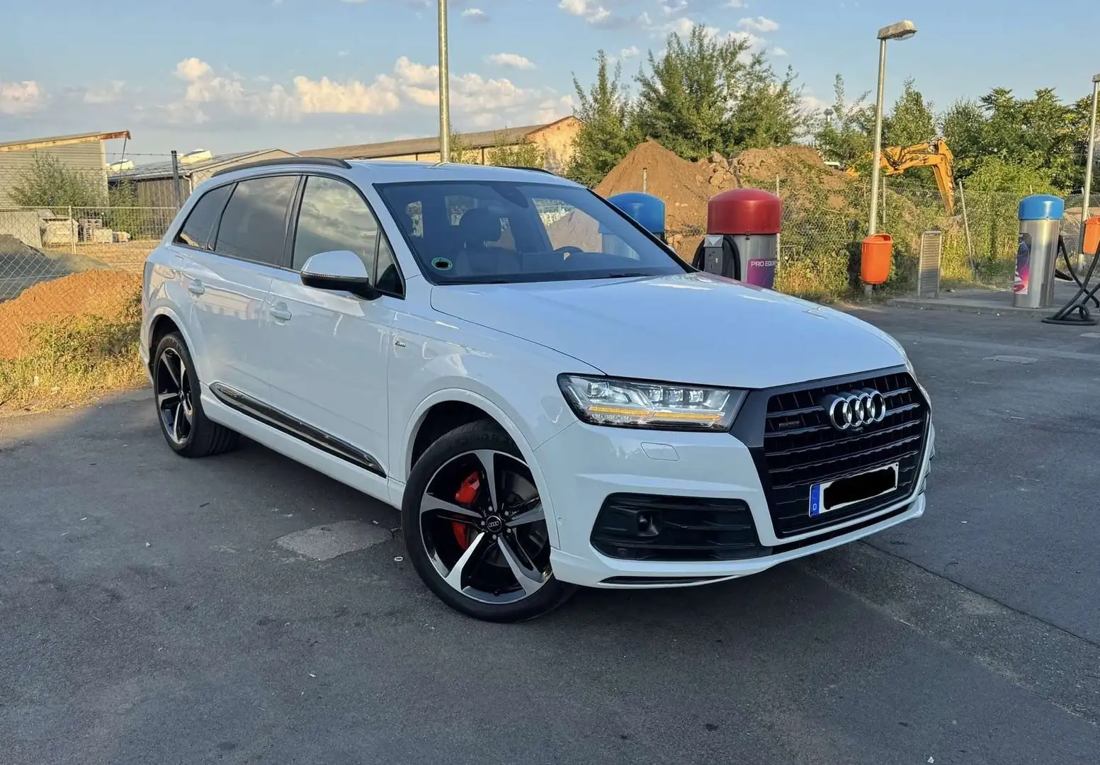 Audi Q7 3xS-Line 7Sit ACC Pano 360° 1 Hand Vollausstattun Weiß - 1