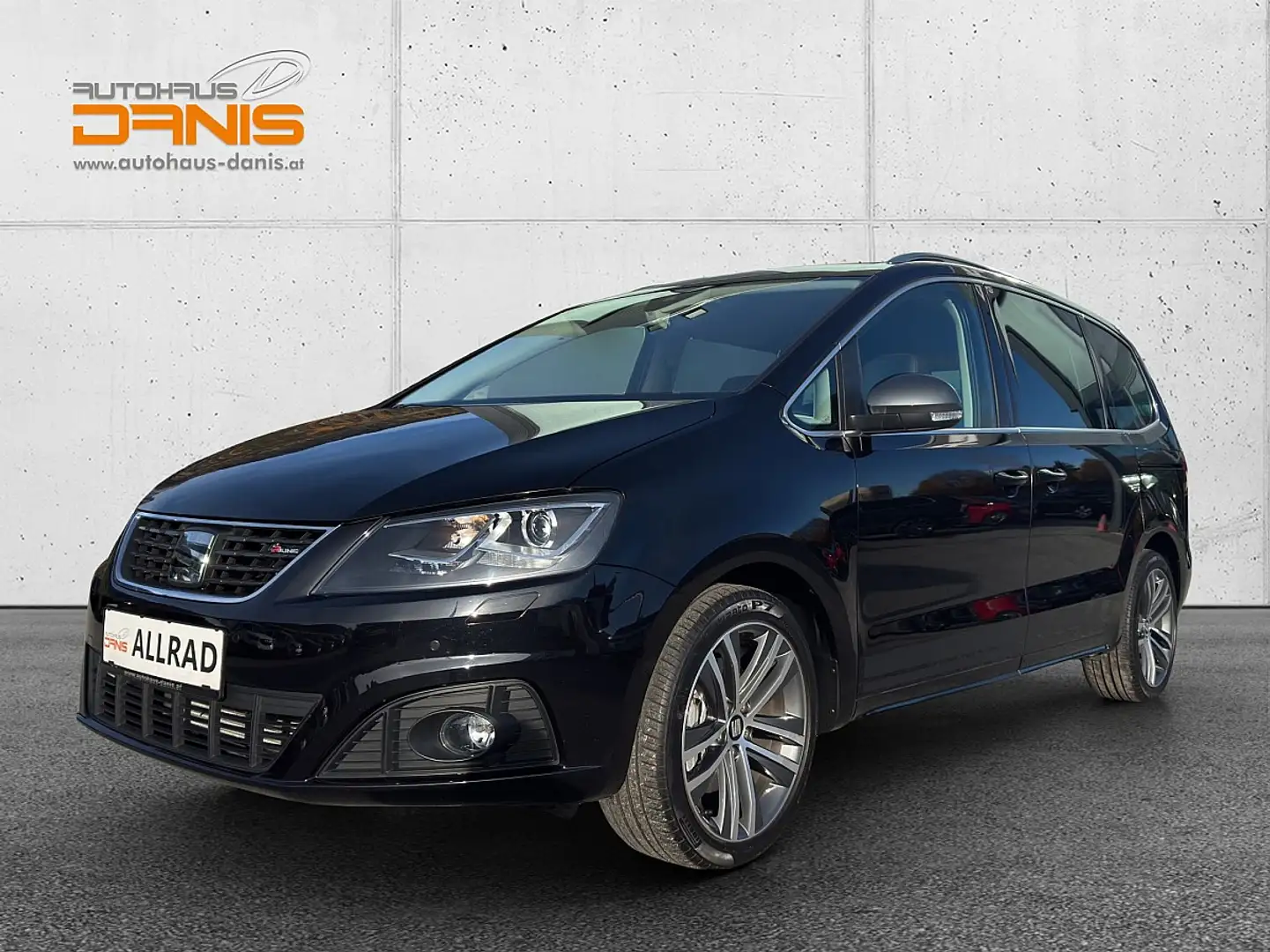 SEAT Alhambra FR 2,0 TDI DSG 4WD 7Sitze/AHV/DCC/ACC Neuwertig! Schwarz - 2