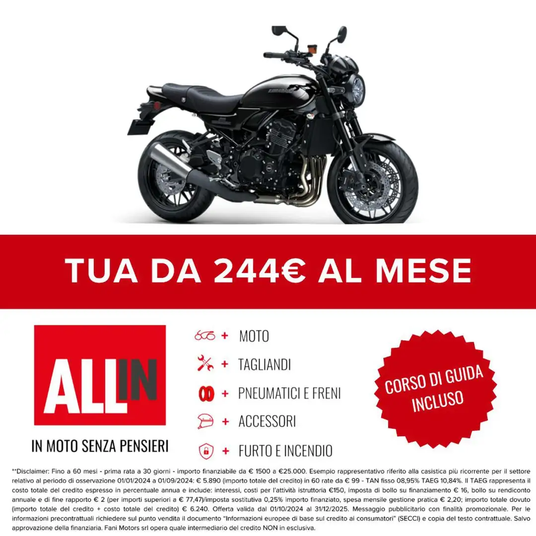 Kawasaki Z900RS Black Ball Edition - A2 Nero - 2