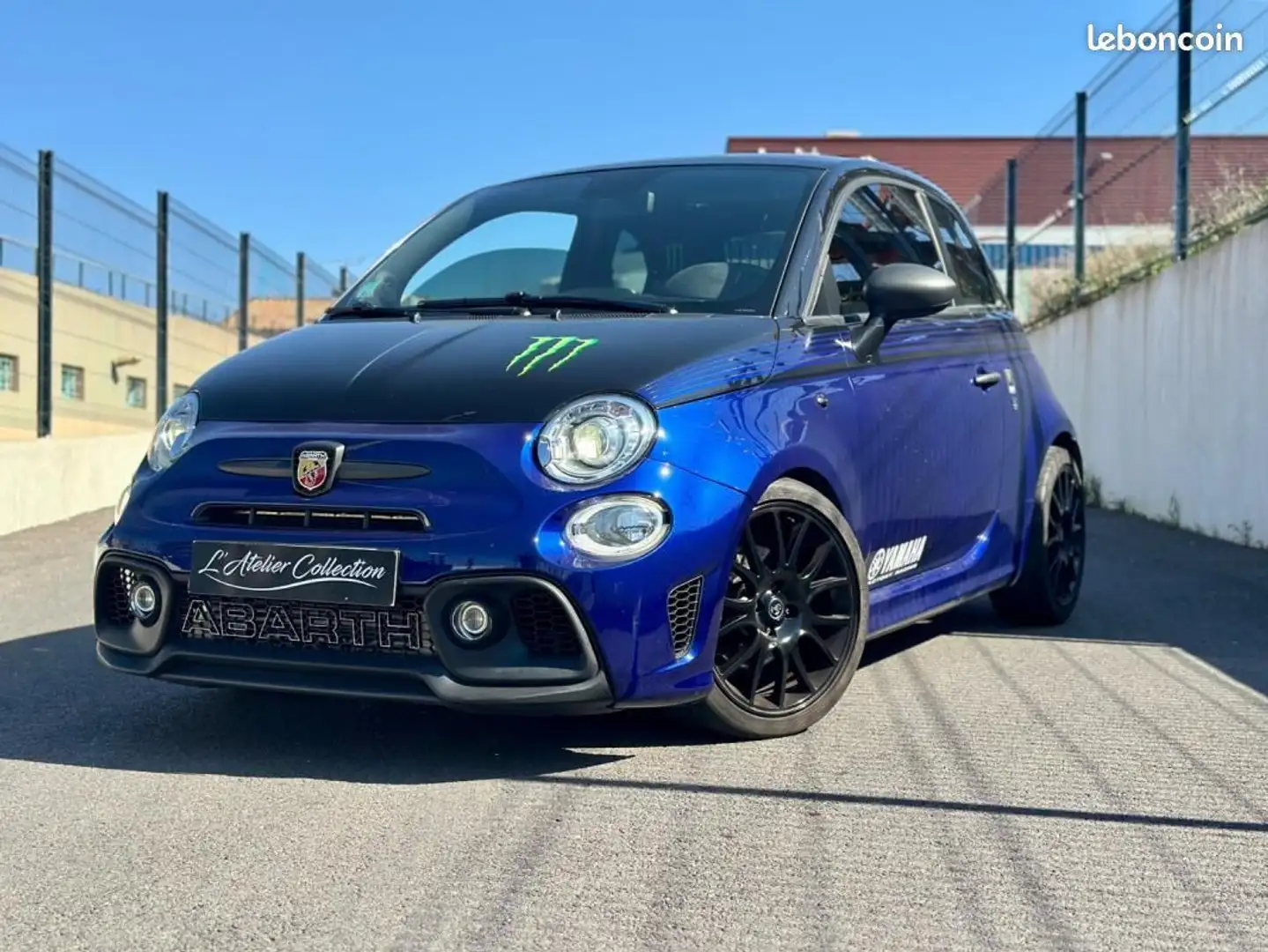 Abarth 500 Fiat 595 Turismo Monster edition Bleu - 1