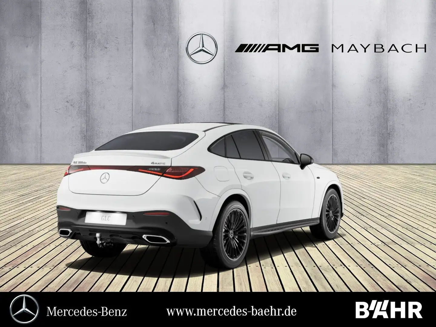 Mercedes-Benz GLC 300 GLC 300 de 4M Coupé AMG+Night/AHK/Pano/360°/20" Weiß - 2