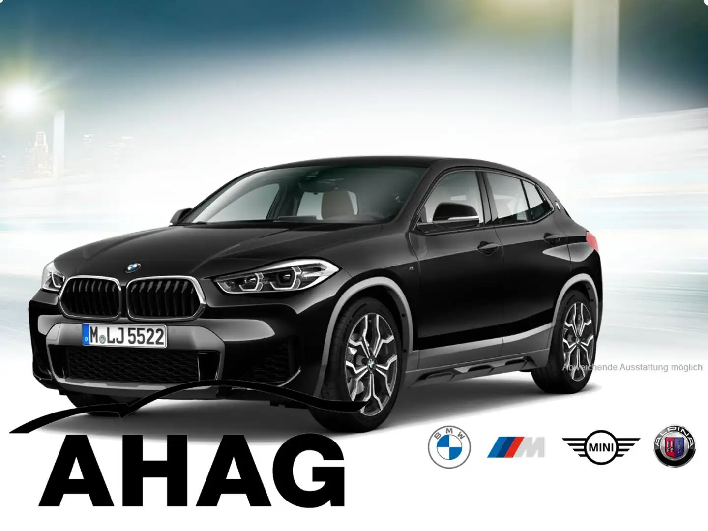 BMW X2 sDrive18d Aut. Klimaaut. Head-Up Sportsitze Noir - 2