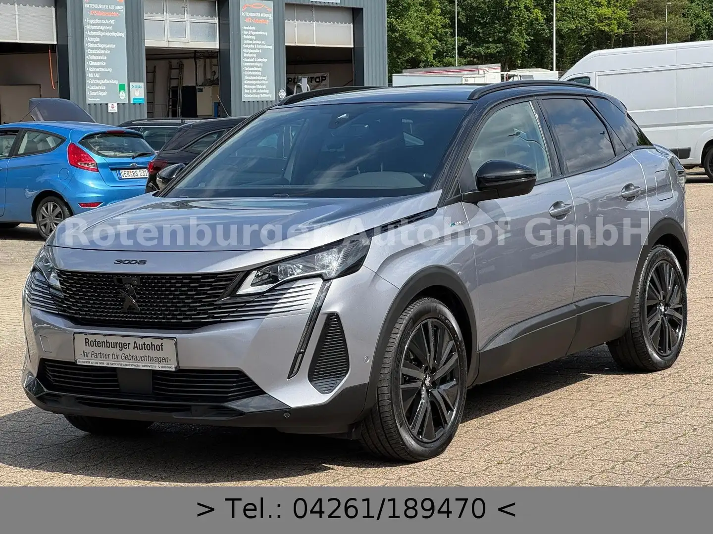 Peugeot 3008 *HYBRID4*300*GT-PACK*VIRTUAL*MASSAGE*LEDER* Gris - 2