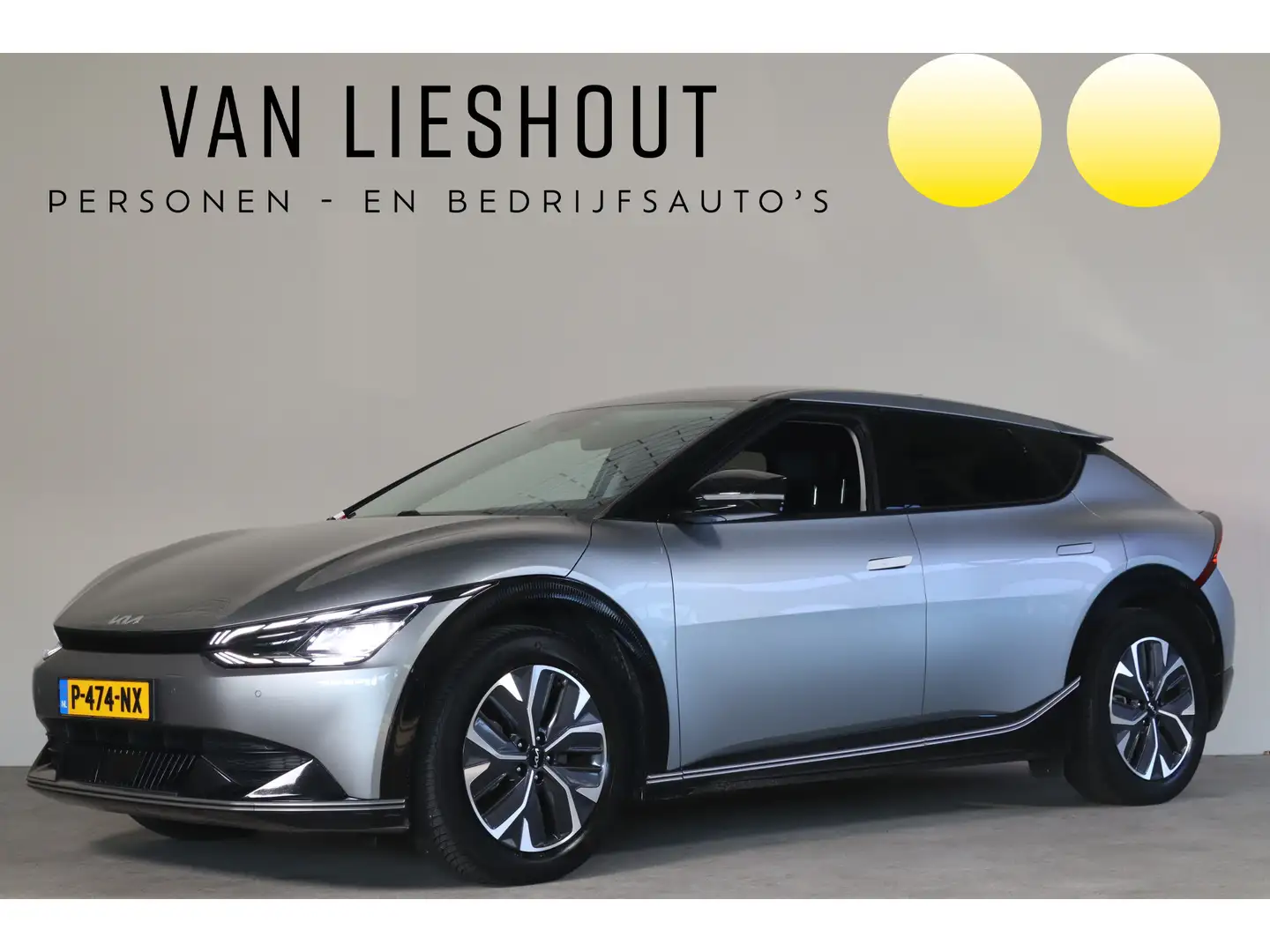 Kia EV6 Plus 77.4 kWh SOH 100% NL-Auto!! Leder int. I Came Grau - 1