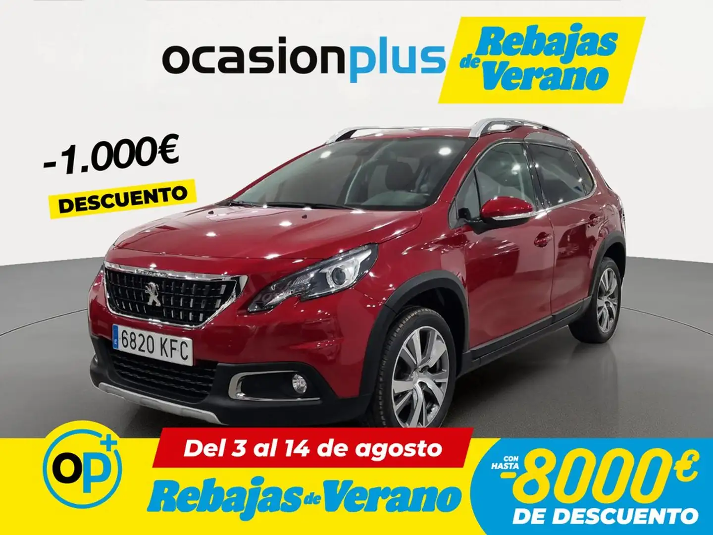 Peugeot 2008 1.6 BlueHDI S&S Allure 120 Rojo - 1