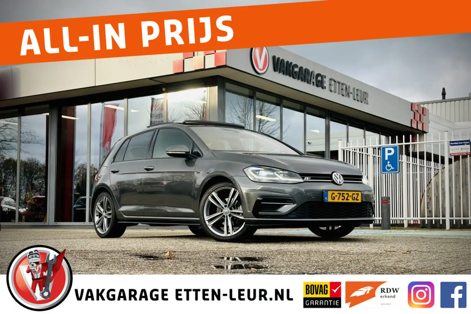 Volkswagen Golf 1.5 TSI Highline Business R-Line 150PK | PANO | CA Grijs - 1