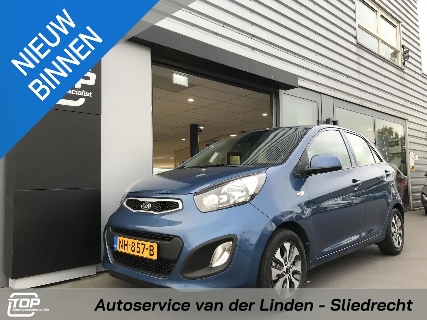 Kia Picanto 1.0 EconomyPlusLine Navigator Blauw - 1