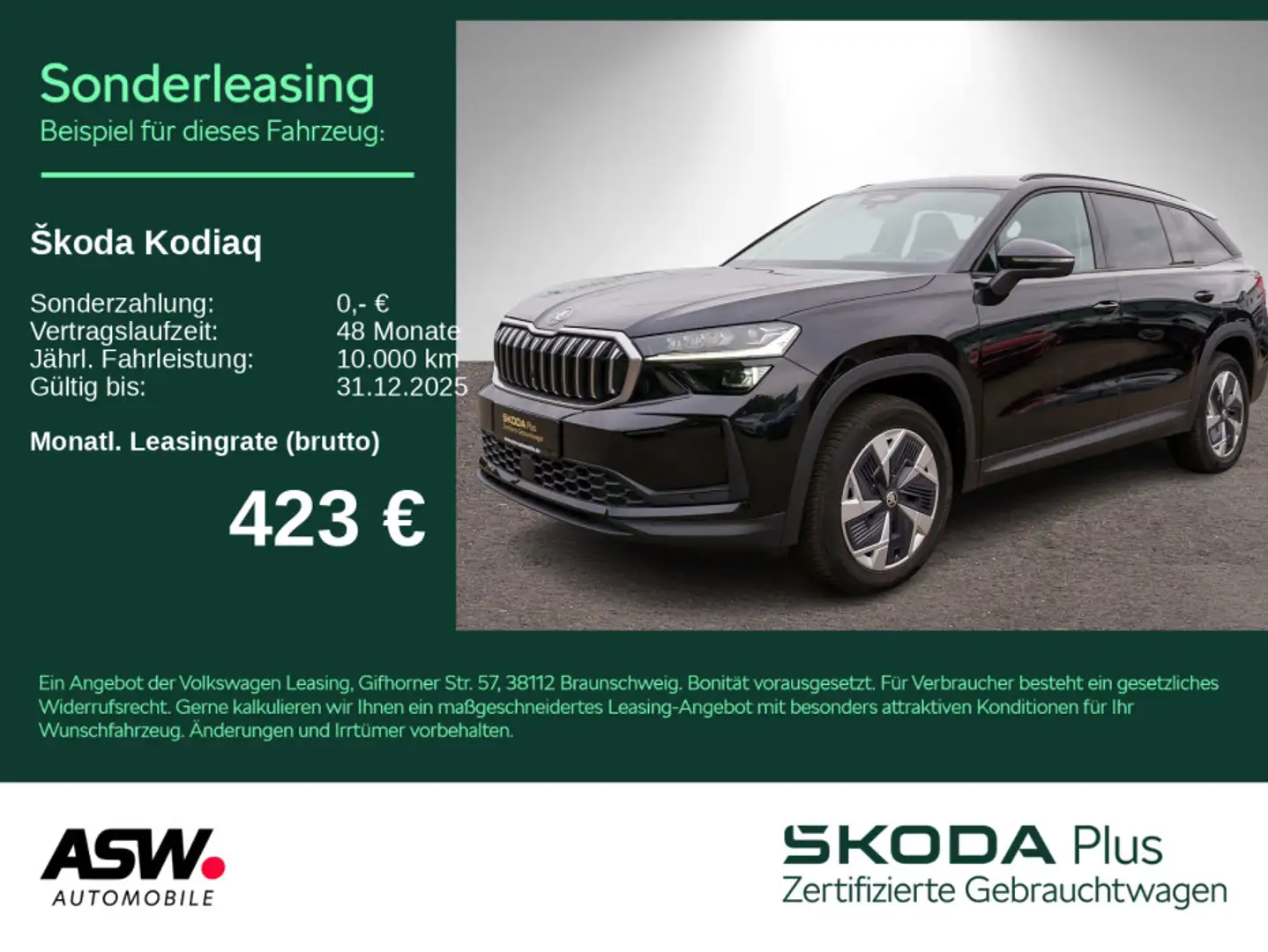 Skoda Kodiaq Selection 4x4 2.0TDI DSG Navi RFK HUD AHK Noir - 1