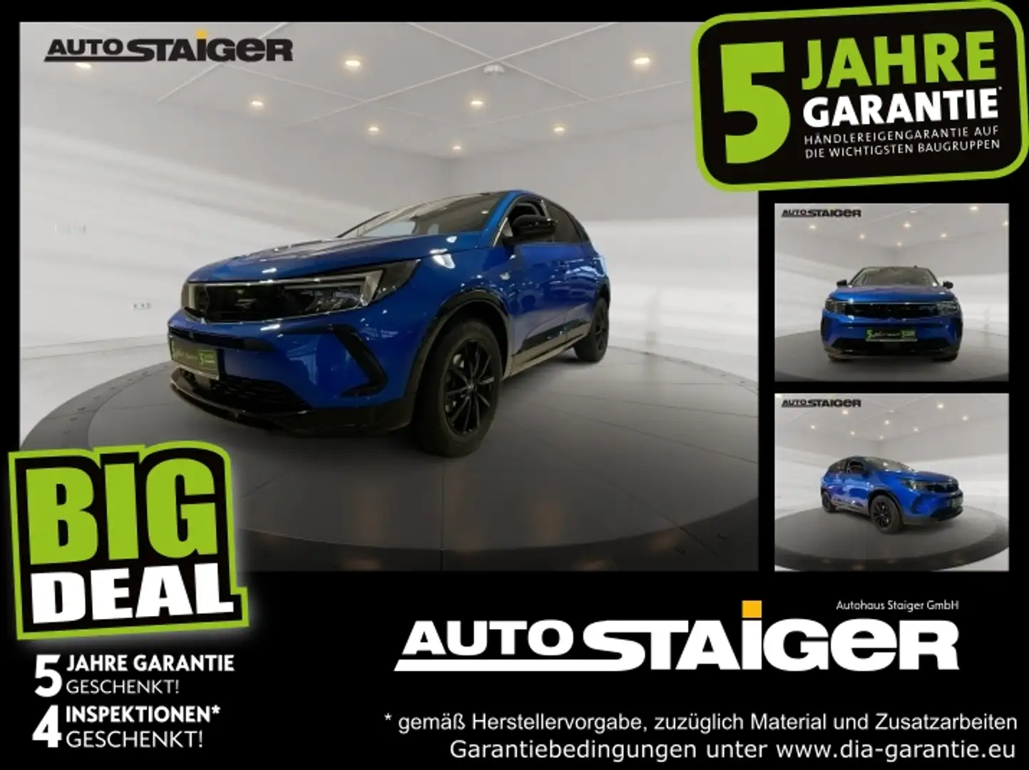 Opel Grandland GS Line AHK, Navi, Winterpaket, Kamera, Bleu - 1