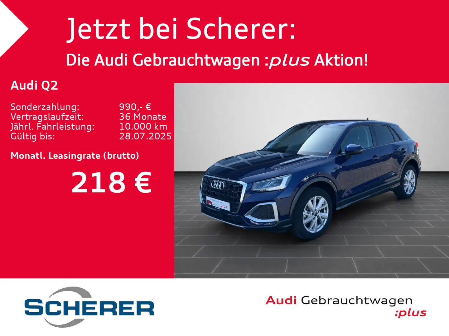Audi Q2 Advanced 30 TFSI CARPLAY AHK EPH hi. SHZ Blau - 1