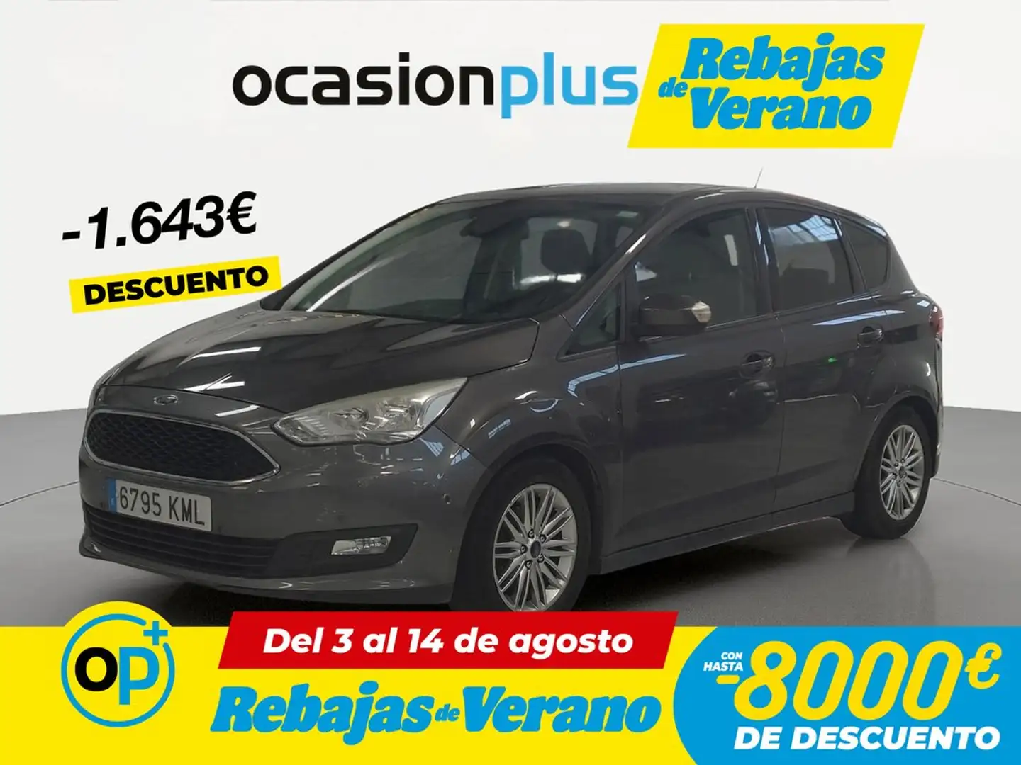 Ford C-Max 1.0 Ecoboost Auto-S&S Titanium 125 Gris - 1