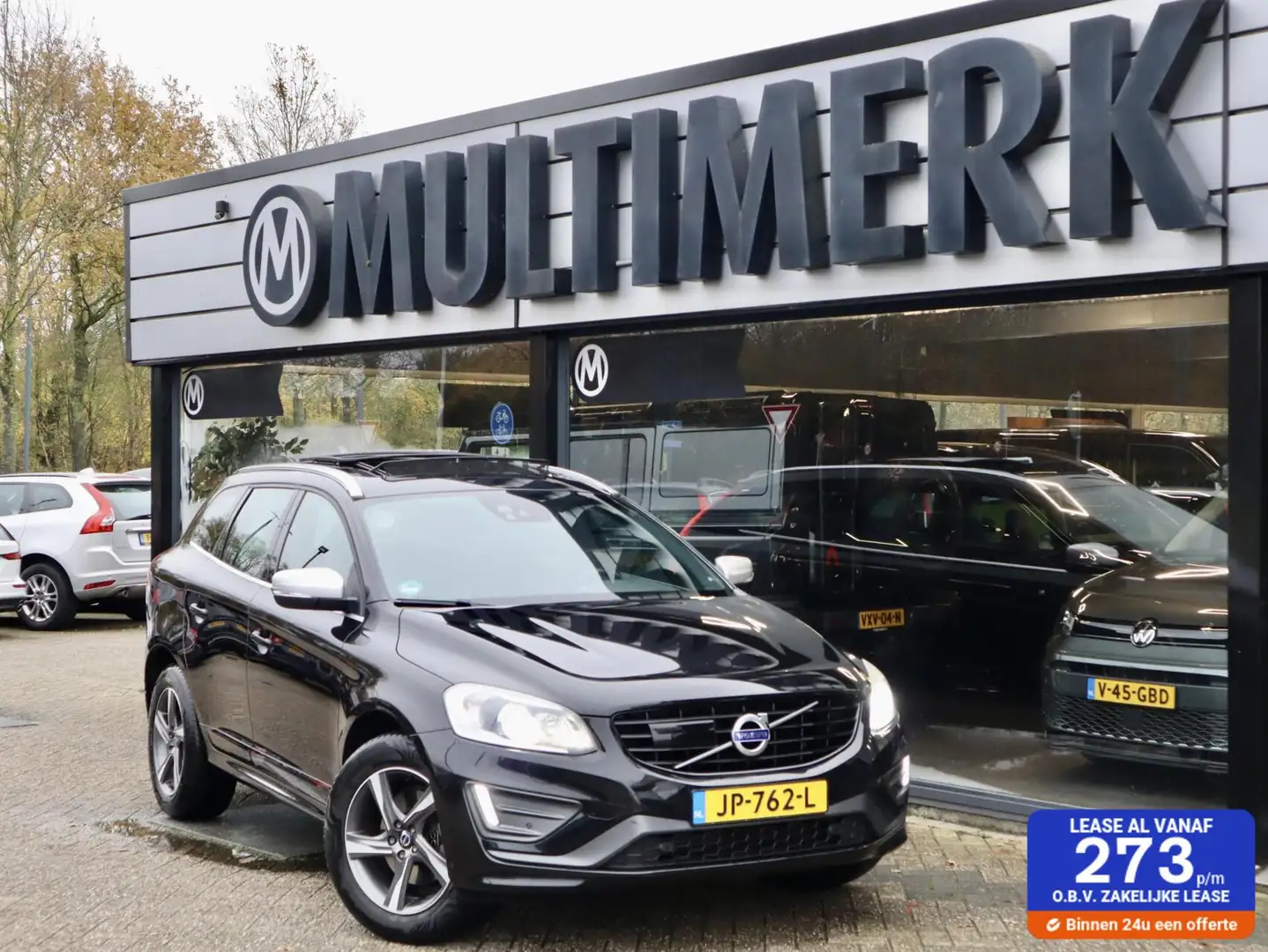 Volvo XC60 2.0 D4 R-Design, Leder, Panodak, Trekhaak, Xenon Zwart - 1