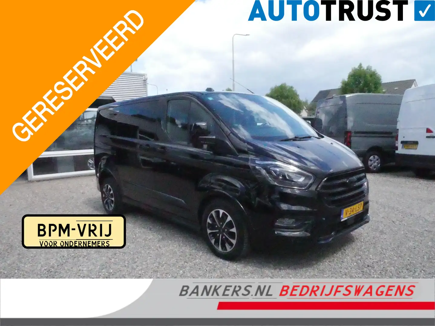 Ford Transit Custom 2.0 TDCI 185PK, L1H1, Sport, Dubbel Cabine, Automa Noir - 1